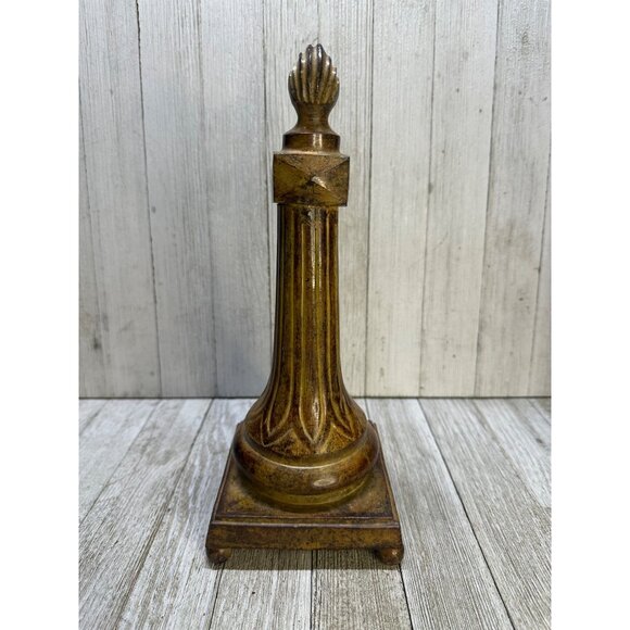 Vtg Obelisk Finial Style Mantel Table Architectural Sculpture Decor 10.5'' Tall - Picture 2 of 8
